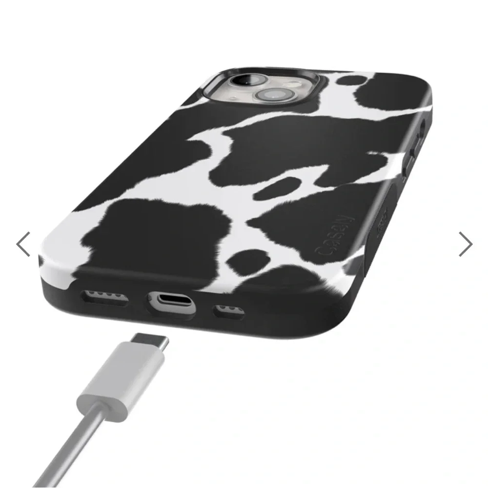 Casely Current MOOd Cow Print MagSafe Phone Case for iPhone 15 NIB